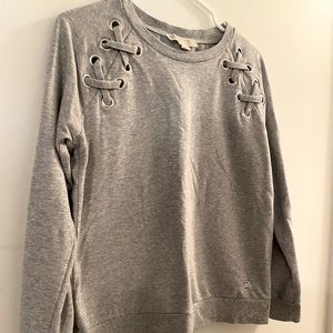 Michael Kors Women's Lace Up Shoulder Sweater